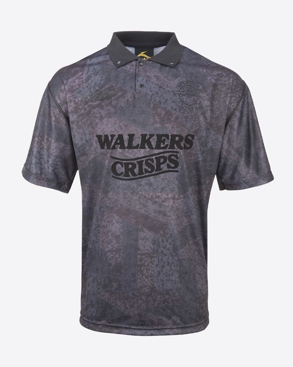 Leicester City Retro Shirt 1990 Blackout