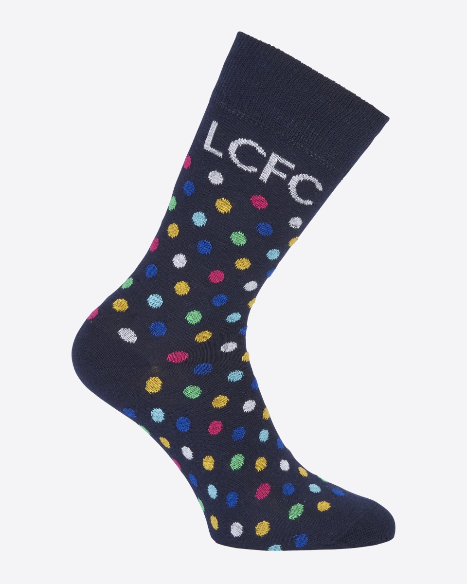 Leicester City Multi Dot Socks