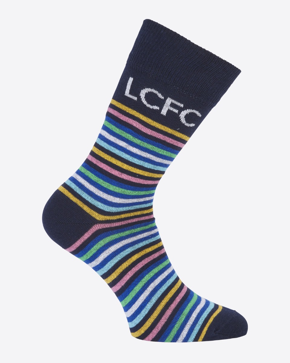 Leicester City Striped Socks - Multi
