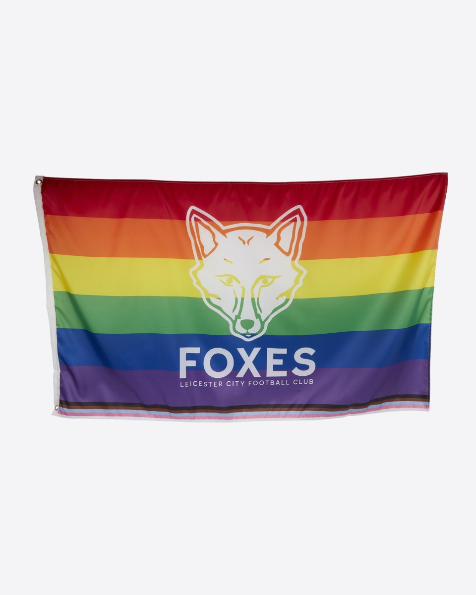 Leicester City Foxes Rainbow Flag