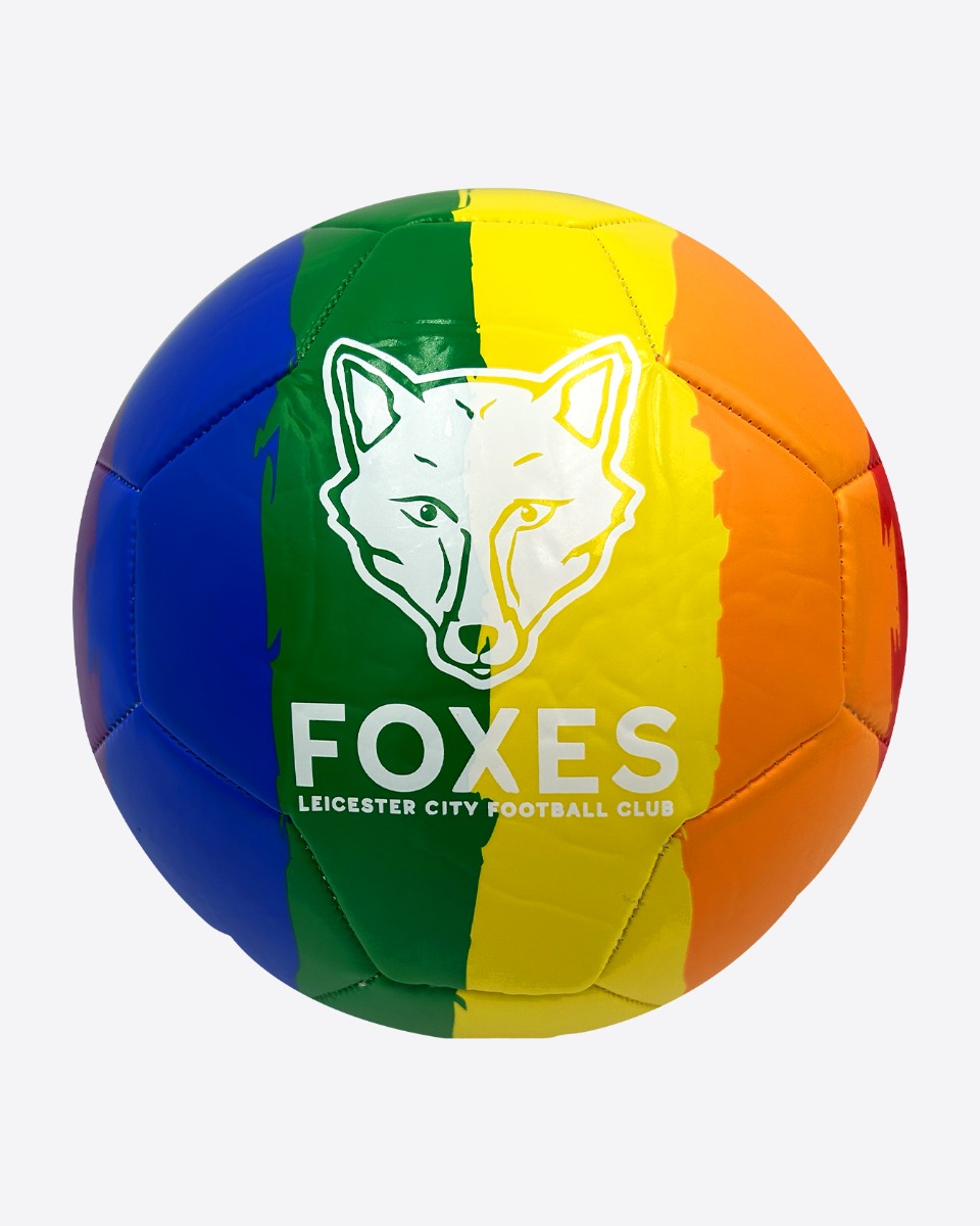 Leicester City Foxes Rainbow Football - Size 5