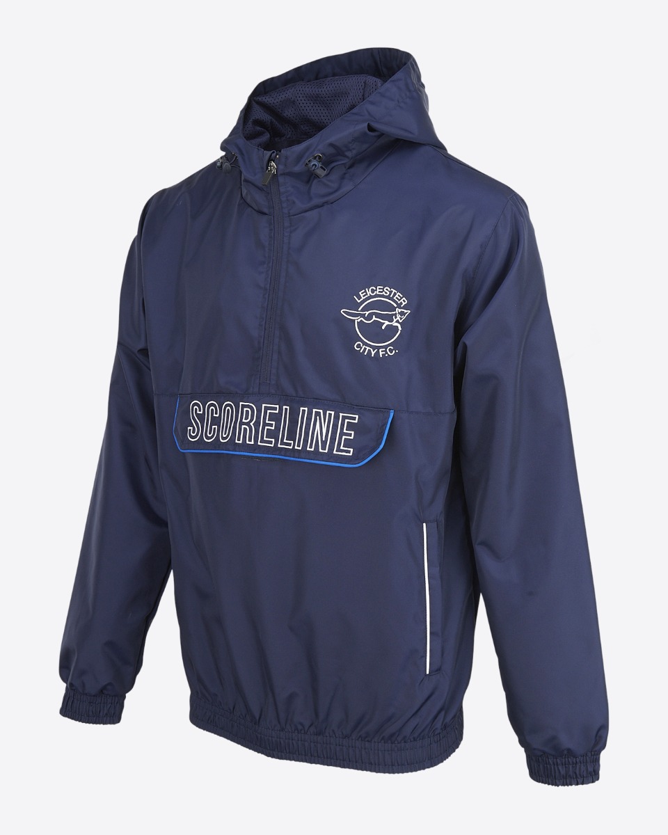 ※lukerCOOTIE Polyester Twill Football Leicester City Retro 1989 Overhead Cagoule - Mens