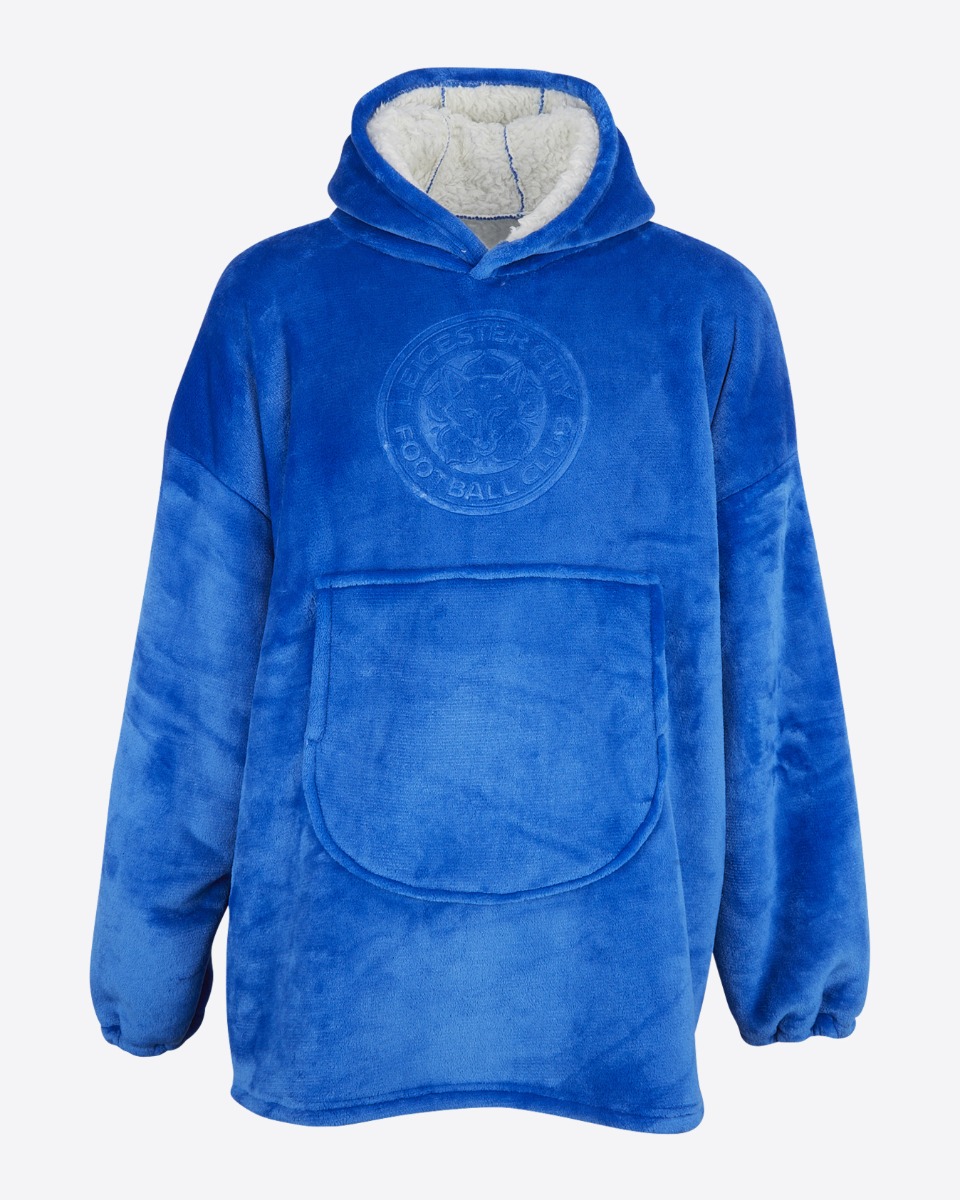 Leicester City Sherpa Crest Snuggle Hoody - Adult