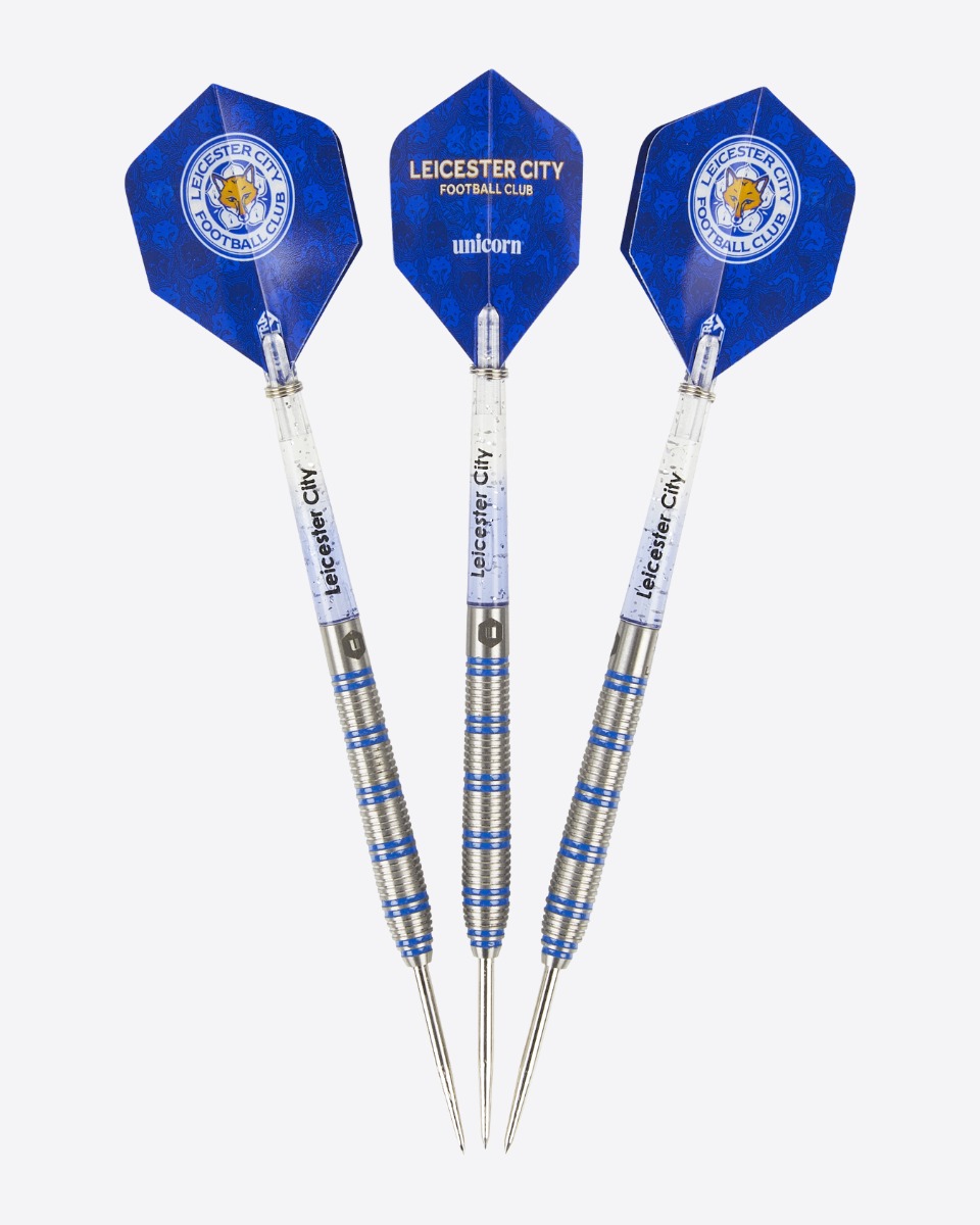 thumbnail image 2 of Cardiff City FC Official Steel Tip Darts 24g - 90% Tungsten Barrels With Club Flights & Stems, Bluebirds Gift 2 of 2