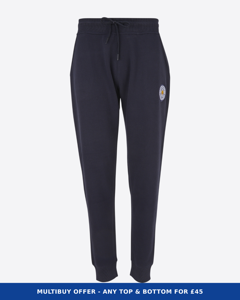 Leicester City Navy Essential Crest Jogger - Womens