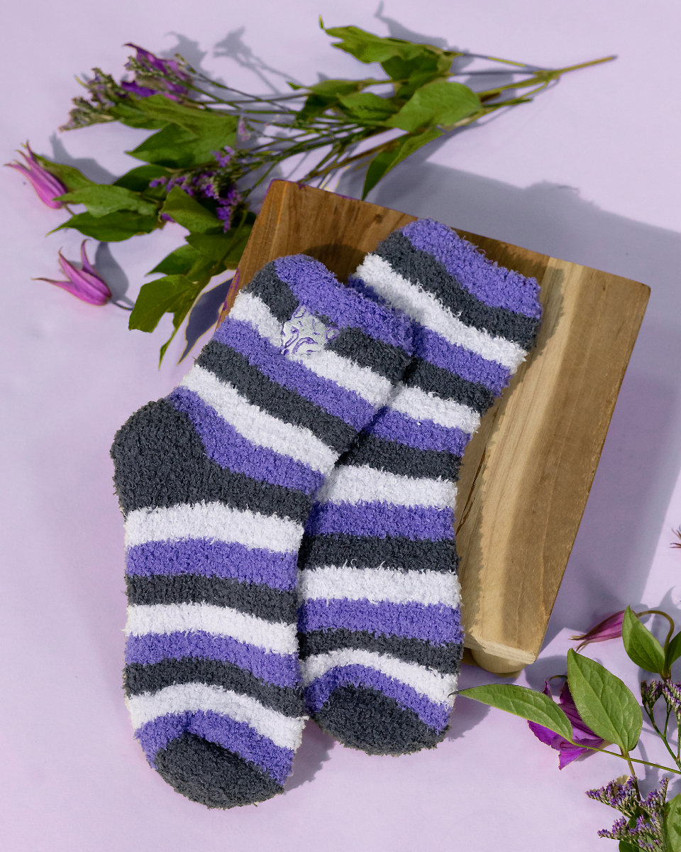Leicester City Navy Slipper Socks - Womens