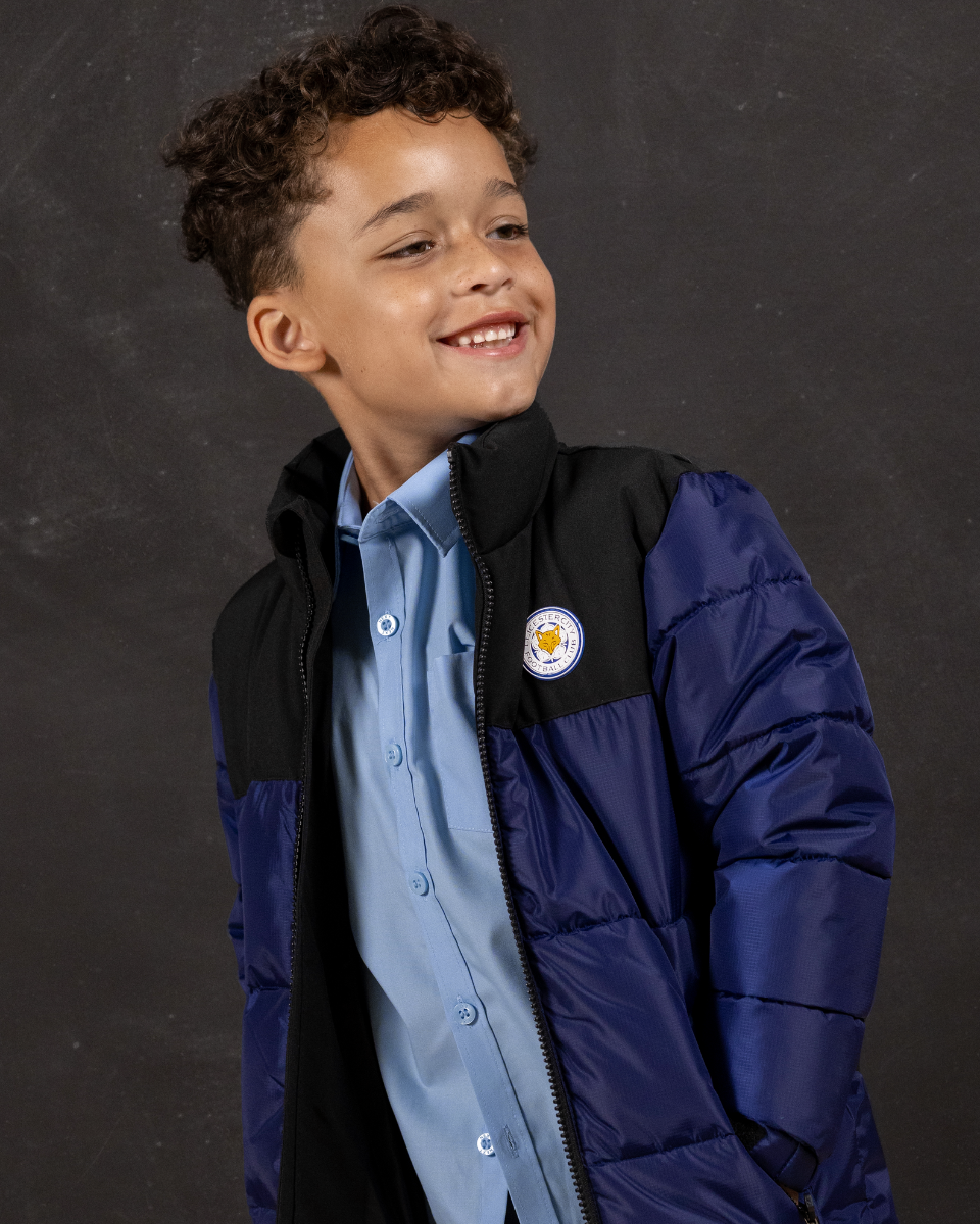 Leicester City Tonal Panel Puffer Jacket - Kids