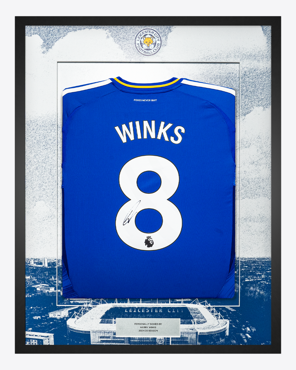2024/25 Framed Signed Winks Home Shirt